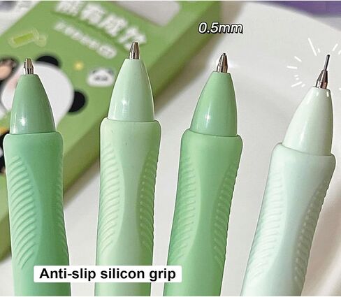 4 Pcs Cute Mechanical Pencils 0.5mm Cute Cartoon Panda Mechanical Pencil Kawaii Soft Grip Pencils School Pencil for Kids Students Girls Boys Women (Panda) in Saudi Arabia