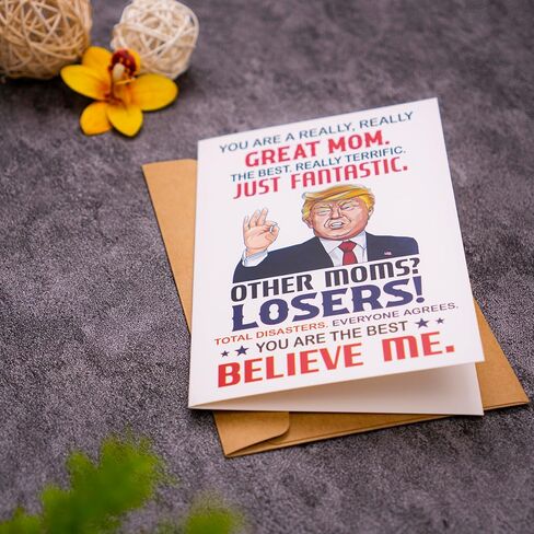 decorluxes Funny Card for Mom from Daughter, Son, Kids on Mothers Day, Mother’s Day Greeting Card for mom, New Mom Greeting Card for Women in Saudi Arabia
