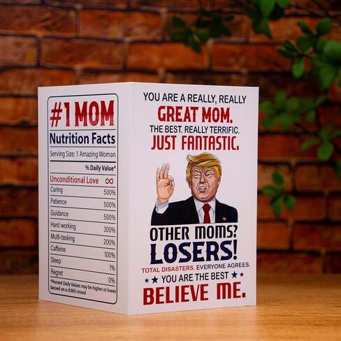 decorluxes Funny Card for Mom from Daughter, Son, Kids on Mothers Day, Mother’s Day Greeting Card for mom, New Mom Greeting Card for Women in Saudi Arabia