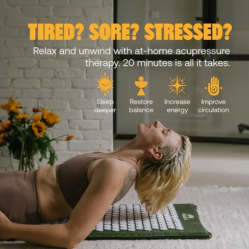ShaktiMat Classic Acupressure Mat Advanced Intensity in Indigo, Relieves Stress & Tension, Promotes Relaxation & Focus | Similar to Acupuncture, No Needles Required | FSA/HSA Eligible in Saudi Arabia