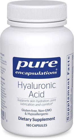 Pure Encapsulations Hyaluronic Acid - for Skin Hydration, Joint Lubrication & Joint Health* - Effective Absorption - Gluten Free - Vegan & Non-GMO - 60 Capsules in Kuwait