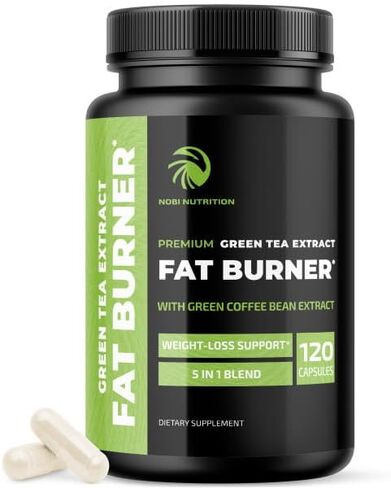 Green Tea Weight Loss Pills with Green Coffee Bean Extract | 45% EGCG | Belly Fat Burner, Metabolism Booster, & Appetite Suppressant for Women & Men | Vegan, Gluten-Free Supplement | 60 Capsules in Saudi Arabia