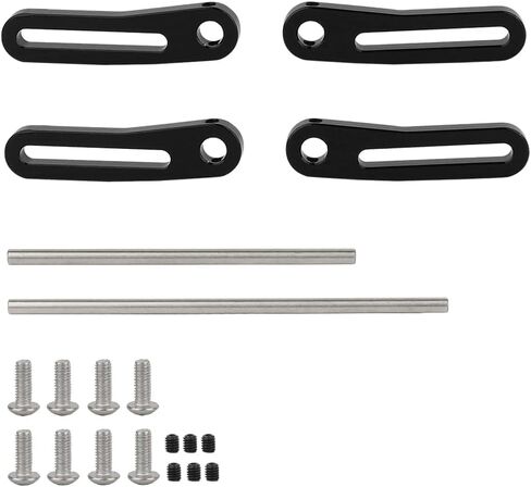 TRX4 Front Rear Modular Bumper Bull Bars for 1/10 RC Crawler Chassis LCG TRX6 SCX10 Capra Power Wagon Upgrade Parts (Black) in Saudi Arabia