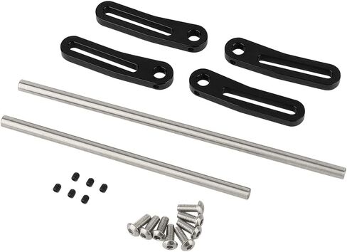 TRX4 Front Rear Modular Bumper Bull Bars for 1/10 RC Crawler Chassis LCG TRX6 SCX10 Capra Power Wagon Upgrade Parts (Black) in Saudi Arabia