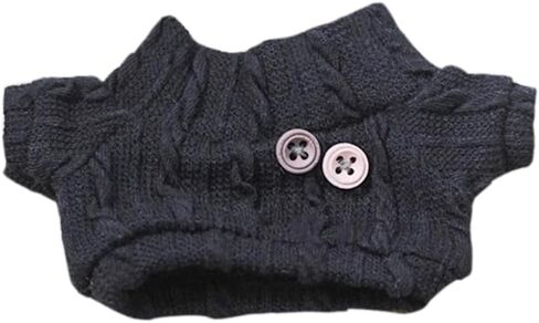 niannyyhouse 10cm-15cm 20cm Plush Doll Clothes Turtleneck Sweater Stuffed Toy Dressup (Wine Red, 10cm-15cm) in Kuwait