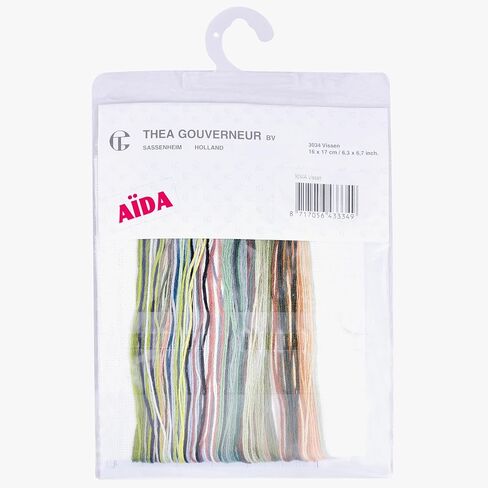 مجموعة خياطة متقاطعة بعدد 18 قطعة TG3032A من Thea Gouverneur مقاس 15.24 سم × 15.24 سم، لون ذهبي على عايدة in Saudi Arabia