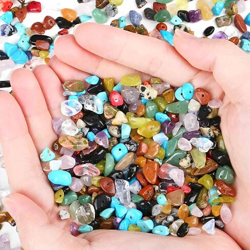 200pcs chip stone hears hears gemstone lectal crystal rocks rocks bead argular bead beads charm charm charm diy medived diy for mondery bracelet arock arclace making made charring charrics make mass strails (5-8 mm) in Kuwait
