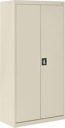 Sandusky EA4R362472-07 Wielded Steel Elite Storage Cabinet with Adjustable Shelves, Locking Handle, 24"D x 36"W x 72"H, Putty in Saudi Arabia