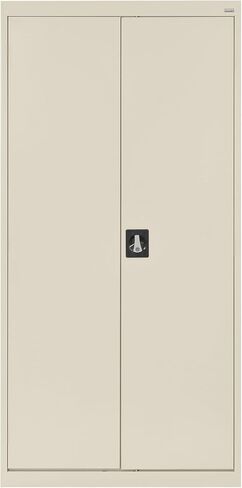 Sandusky EA4R362472-07 Wielded Steel Elite Storage Cabinet with Adjustable Shelves, Locking Handle, 24"D x 36"W x 72"H, Putty in Saudi Arabia