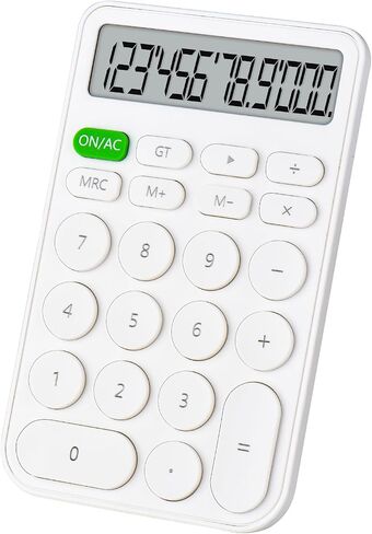 Standard Function Basic Calculator,12 Digit Large LCD Display,Bottom Antiskid,for Office, Home, School,Automatic Sleep,with Battery, yellow in Kuwait