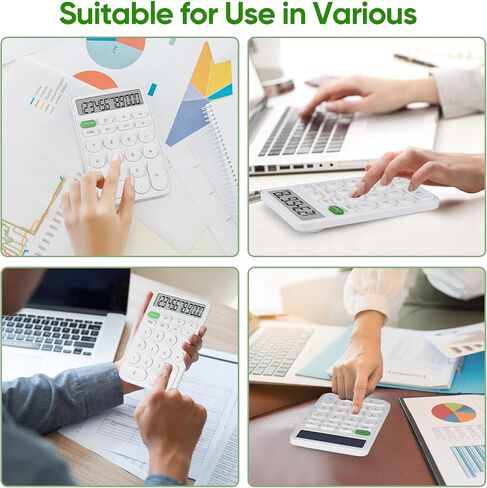 Standard Function Basic Calculator,12 Digit Large LCD Display,Bottom Antiskid,for Office, Home, School,Automatic Sleep,with Battery, yellow in Kuwait