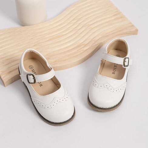 Meckior Toddler Little Girl Mary Jane Dress Shoes Ballet Flats for Girl Party School Shoes Bowknot Princess Shoes in Kuwait