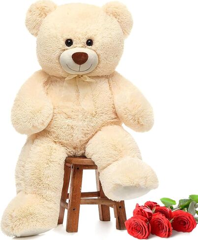 morismos العملاق تيدي بير محشوة الحيوان-35.4 '' كبير تيدي بير، لينة كبيرة تيدي بير لعبة أفخم، الوردي محشوة تيدي بير، حيوان محشو كبير لفتاة صبي صديقة عيد الحب in Kuwait