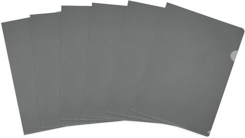 PATIKIL 6 Pack L-Type Plastic Folders, Letter Size Clear Folders for Documents Paper Sleeves Project Folder for Home Office, Light Blue in Saudi Arabia