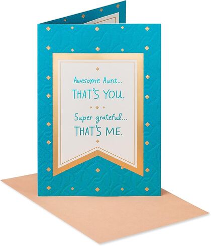 American Greetings Mothers Day Card for Aunt (Just Like You) in Saudi Arabia
