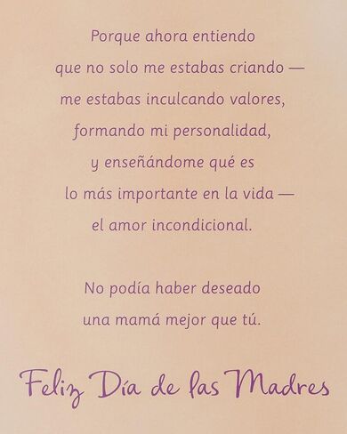 American Greetings Spanish Mothers Day Card for Mom (Mucho Cariño) in Kuwait