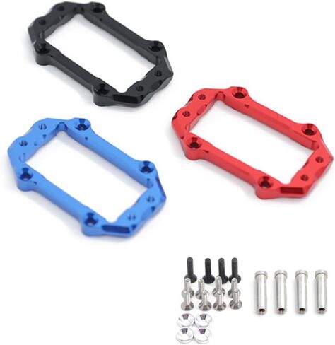 Aluminum Steering Servo Mount Set for 1/8 Arrma Kraton Notorious Outcast Talion Typhon，1/7 Mijave 6S Upgrade Parts,Replacement of #ARA320574 AR320430(Navy Blue) in Kuwait