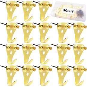 Dianrui 103 PCS Hookers Hookers ، Professional Huchice Duty Picture Hooks ، مجموعة معلقة مع أظافر لجدار خشبي ، جص ، دريوال 10-100 رطل