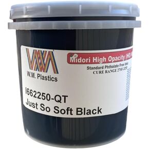 Plastisol Ink for Screen Printing-Quart (Just So Soft Black)
