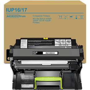 IUP16 IUP17 Imaging Drum A63X03V A63X03W Replacement for Konica IUP-16 IUP-17 Drum Unit for Minolta Bizhub 4700P 3300P 3301P 4000P Printer, (1 Pack)