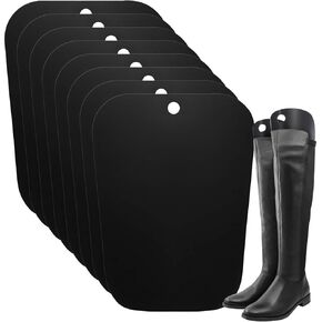 8 Packs Boot Shaper Form Inserts Tall Boot Support for Women and Men (14 Inch, Black)