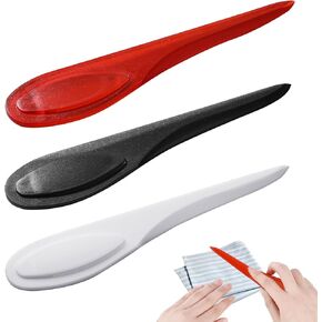 3 Pieces Point Turner Sewing Tools Plastic Sewing Mark Turner Sewings Tool Point Tuner Seam Creaser Seam Presser Tool for Sewings Quilting(Red White Black)