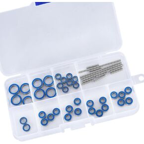 ترقية أجزاء ل 1/16 Slash/Rally/E-REVO/Summit/Grave Digger/Ford Mustang 4x4 4WD ، RC Bearings Kit Up.Navy Blue.