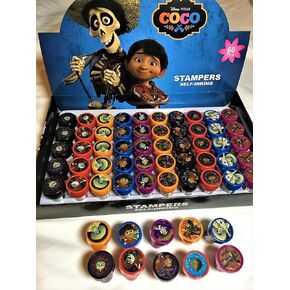 Disney 10 PCS Coco Pixar Self-Telk Stamps Stamps Pencil Topper Authentic Authentic Authentic