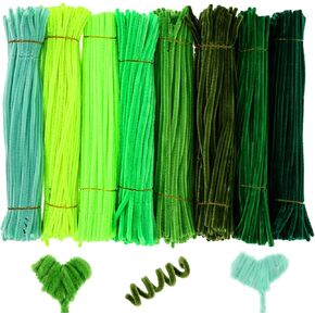 JIEYAO 800 Pcs Pipe Cleaners, 12 Inch Chenille Stems, Multicolor Craft Supplies Bulk Pipe Cleaner Crafts Fuzzy Chenille Stem Sticks Set for DIY Art Craft Projects Creative Gift Wrapping Party Decors