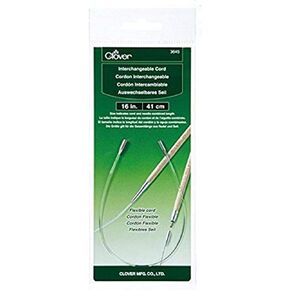 2 مجموعة من Clover 3645 NeedleCraft الحبل القابل للتبديل ، 16 "
