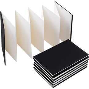 Hoidaai Watercolor Hardback Concertina - التصميم الأكورديون - الأطياف - مجلة محمية للألوان المائية - كراسة رسم - 300 GSM - 15 × 100 سم - كتاب واحد - مطبعة باردة