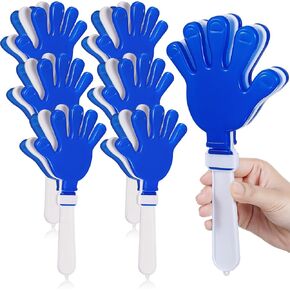Poen 6 PCS Jumbo 11 inch Clappers Clappers Makers Giant Giant blastic blastic noisemakers for Sporting event ball dance fiesta game forms society supplies (Red and Black)