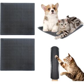 2 PCS Dog Scratching Post ، Pod Soft Touch Itch Post for Dog Screading Itch Express ، مناسبة للأريكة والأرض والحصة الخشبية والجدار (14.17 '' X 11.81 ')