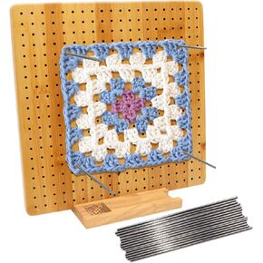 ISWABARD 11x11 بوصة الحصير الحصير لوحة الكروشيه مع 15 قضبان الفولاذ المقاوم للصدأ حظر لوحة كبيرة من الخيزر