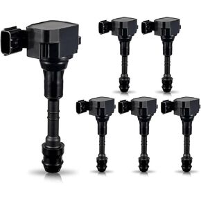 ENA Set of 6 Ignition Coil Pack Compatible with Nissan Infiniti Altima Frontier Maxima Murano Pathfinder 350Z Quest I35 QX4 FX35 G35 M35 2.5L 3.0L 3.5L 4.0L V6 Replacement for UF349 C1406