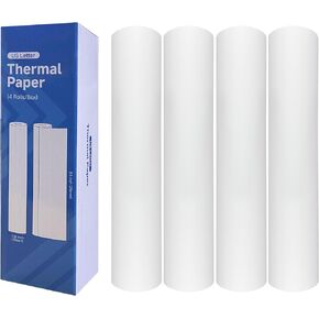 Thermal Printer Paper 8.5 x11 Inch, Quick-Dry 4 Rolls US Letter Inkless Multipurpose Thermal Printing Paper Compatible with US Letter Portable Printer