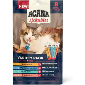 ACANA Lickables Variety 8 Pack, 4oz, 8 Count Pouch, 8 Count Box