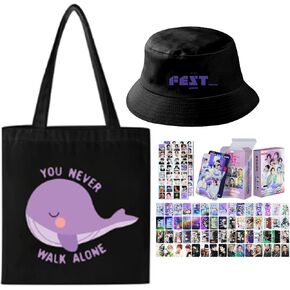 Jungkook Su-ga Jhope Jimin Jin V Rm 10TH Gift Set, Hat, Canvas Bag, Photocards, K-pop Merch