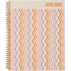 Organized by Happy Planner Twin-Loop Dated 12-Month Jul. 2025–Jun. 2026 Planner, Big Size, Dashboard Layout, Pastel Petals