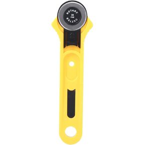 Rotary Cutter with Blade Handheld Rotary Roller Cutter Sewing Craft Cutting Tool Cloth Sewing Cutter Craft Supplies for Crafting Sewing Quilting Patchworking Fabric Papers Foams Leathers(28MM)