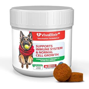 Dog Lumps and Bumps Supplement, Fatty Tumors & Cellular Health - Immune Support Chews with Turkey Tail Mushroom, Reishi, Shiitake, Maitake, Curcumin & CoQ10 - Veterinarian formulated - 150 Chews