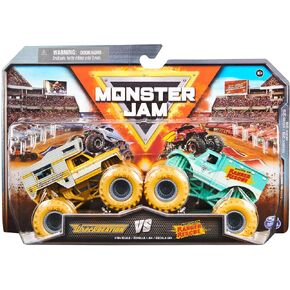 Monster Jam ، Wreakreation Vs. شاحنات وحش الصب المموت في الغابات ، 1:64 ، ألعاب الأطفال للأولاد الذين تتراوح أعمارهم بين 3 سنوات وما فوق