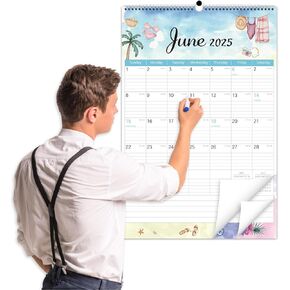Guasslee Extra Wall Gall Calendar 2025-2026 ، 20 "× 30" تقويم الجدار العمودي الكبير 2025 ، يونيو 2025 إلى 2026 ، جدار مخطط معلق لمدة 19 شهر