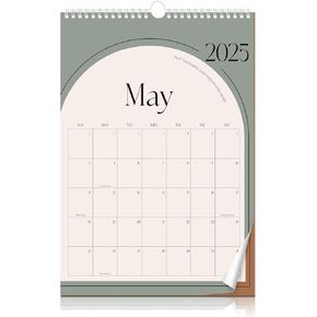 Aesthetic 2025-2026 Wall Calendar - 20 Monthly Calendar from May 2025 to December 2026, 14.5" x 10.5", Modern Vertical Wall Hanging Calendar for Organizing & Planning