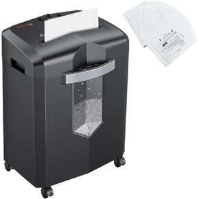 Bonsaii 12-Sheet Micro Cut Shredders and 24-Pack Shredder Lubricant Sheets