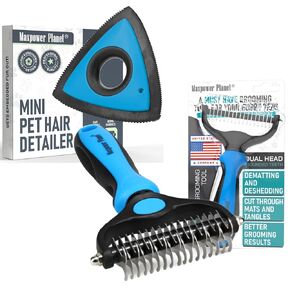 Maxpower Planet Dog Grooming Rake and Malleer - فرشاة الجلد ومزيل الشعر للحيوانات الأليفة