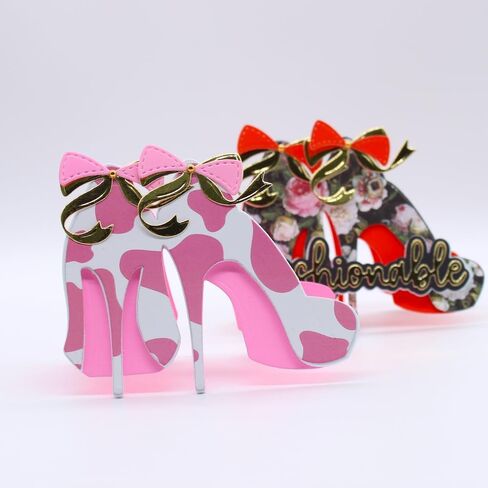 KSCRAFT 2025 April Fashion Metal Cutting Dies Stencils for DIY Scrapbooking Decorative Embossing DIY Paper Card (High Heel Shoe Bag Topper) in Saudi Arabia