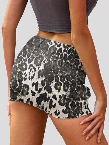 ELLEVEN High Stretchy Cargo Skirt for Women, Low Waist Y2k Mini Skirt Cute Denim Skirt with Pockets in Kuwait