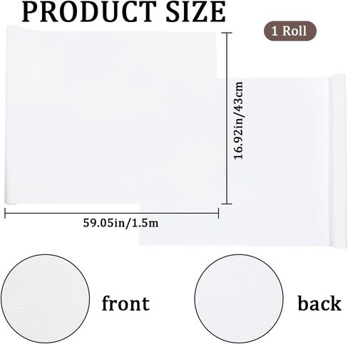 CRASPIRE 59 x 16.9in Book Cloth for Book Binding Suede White Fabric Surface Paper Backed A3-A8 Bookcover Books Album Scrapbooking Archival DIY Covering Protector Bookcloth Bookbinding Supplies in Kuwait