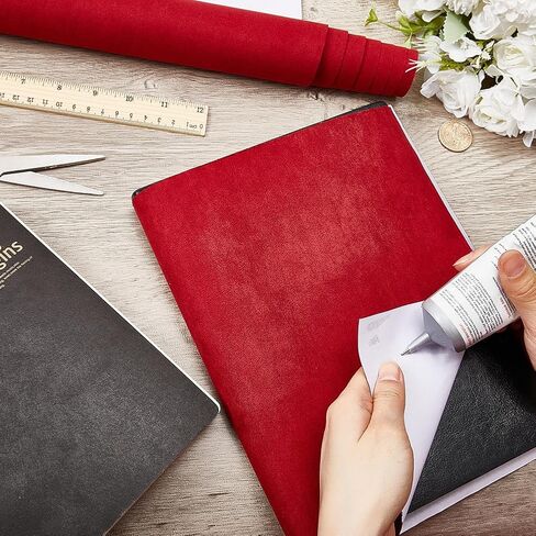CRASPIRE 59 x 16.9in Book Cloth for Book Binding Suede White Fabric Surface Paper Backed A3-A8 Bookcover Books Album Scrapbooking Archival DIY Covering Protector Bookcloth Bookbinding Supplies in Kuwait